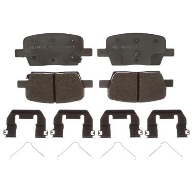 Imagem de ACDelco Conjunto de pastilhas de freio a disco traseiro semimetálicas Gold 17D1914MH