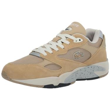 Imagem de Lacoste Tênis masculino Storm 96 Lo VTG 124 1 SMA, Lt Brw/Off Wht, 9.5