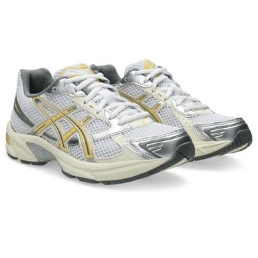 Imagem de ASICS Tênis feminino Gel 1130, Branco desbotado amarelo, 37.5 EU