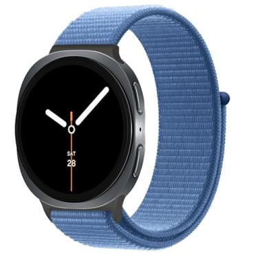 Imagem de Pulseiras de nylon para Samsung Galaxy Watch 8 de 40 mm e 44 mm/8 Classic 46 mm masculino/feminino, pulseira esportiva de tecido macio para Samsung Galaxy Watch 8 Classic de 46 mm/8 44 mm e 40 mm