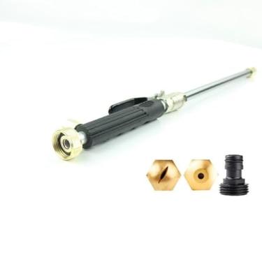 Imagem de Pistola de água de alta pressão de metal para arruela de carro e ferramenta de lavagem de jardim - preta