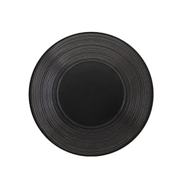 Imagem de Prato de serviço prato de jantar redondo plano de cerâmica 30,5 cm grande porcelana restaurante bife pratos de jantar casa criativo prato de frutas ocidental micro-ondas lava-louças pratos seguros