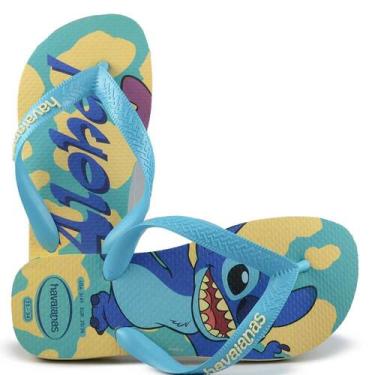 Imagem de Chinelo Havaianas Juvenil XS Disney Classic, 35/36, Amarelo