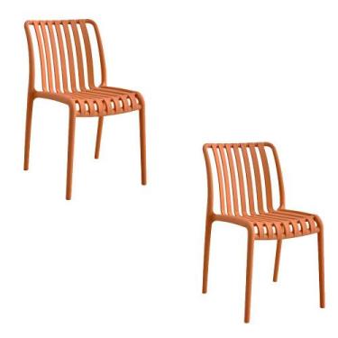 Imagem de Kit 2 Cadeiras Monoblocos Área Externa Ipanema com Proteção UV Telha G