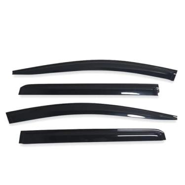 Imagem de GRJQRKHZ Defletor de janela lateral de carro para M&itsubishi Xpander 2017-2023 Weathershied viseira de porta vento sol proteção chuva janela lateral defletores de vento