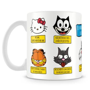 Imagem de Caneca Mandamentos de um Gato - Porcelana Personalizada - Amo Canecas