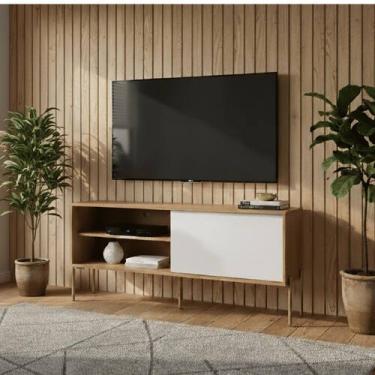 Imagem de Rack para TV 55 Polegadas 100% MDF com Pés de Metal 144cm - Dalla Cost