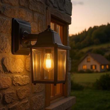 Imagem de 2X Luminária Arandela Parede Colonial Vintage Externa Quad