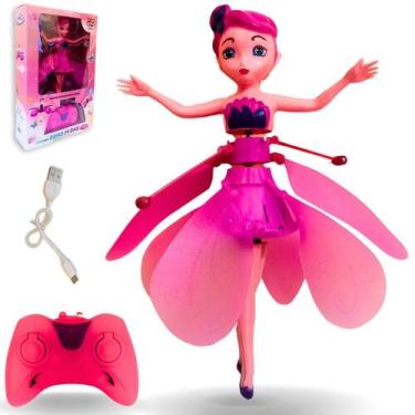 Imagem de Boneca Frozen Voadora de Controle Remoto C/ Luz Elsa Anna - Europio