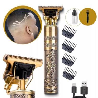 Imagem de Máquina De Cortar Cabelo Fazer Barba Acabamento Dragão - Europio