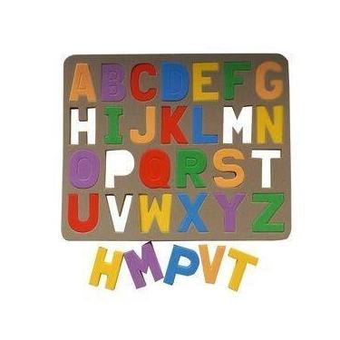 Imagem de Tabuleiro Alfabeto em EVA Formas Brinquedo Educativo Alfabetização Apr