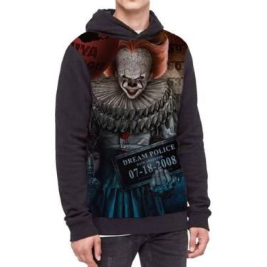 Imagem de Moletom Com Capuz Pennywise It A Coisa Ref:98 - smoke, Preto, PP