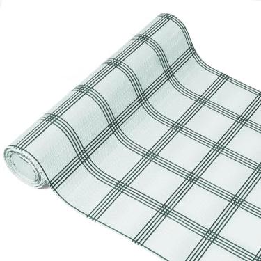 Imagem de Forro de prateleira para armário de cozinha à prova d'água e à prova de óleo, forro de armário lavável antiderrapante, material de PVC, forro de gaveta ajustável para prateleiras, geladeiras, mesas e