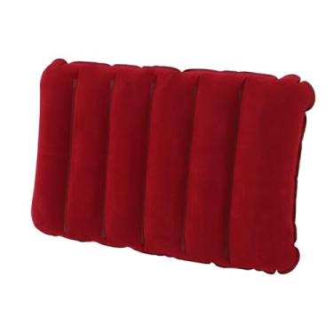 Imagem de Travesseiro inflável, portátil, dobrável, casual, inflável para viagens ao ar livre, acampamento, escalada, caminhada, mochilão