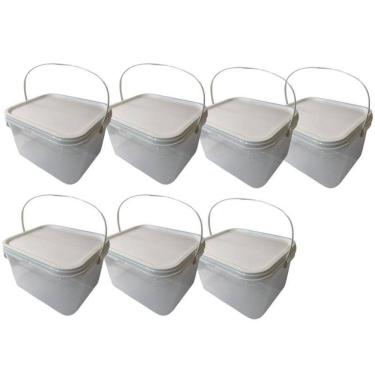 Imagem de Balde Para Pipoca Gourmet Transparente 2.4L-Kit 7 Pçs