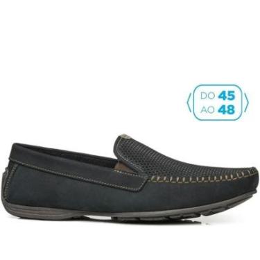 Imagem de Mocassim Pegada Masculino Plus Size em Couro Marinho 540780-06-Masculino