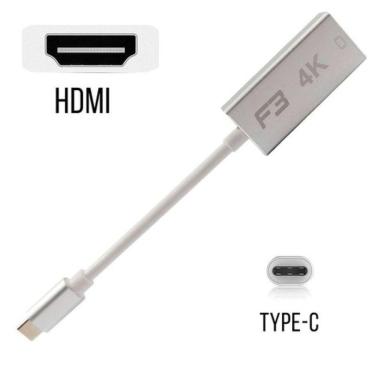 Imagem de Cabo Adaptador Usb C 3 1 Type C Para Hdmi 4k Jc Tyc Hm F3