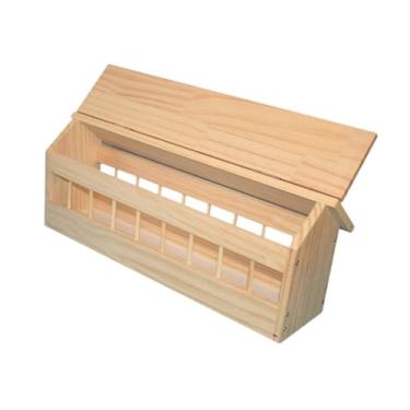 Imagem de IEUDNS Comedouro de madeira para pombos, galinhas e patinhos, M