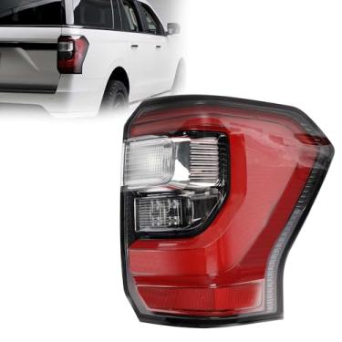 Imagem de Conjunto de luz traseira de LED compatível com Ford Expedition Limited 2018-2022/Platinum lado direito do passageiro, luz traseira traseira com freio, corrida, seta e luzes de ré JL1Z-13404-H