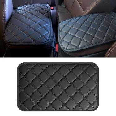 Imagem de Couslcd Almofada para console central de carro, capa de proteção universal de couro PU à prova d'água para apoio de braço de carro, acessórios de decoração de interiores de carro universais