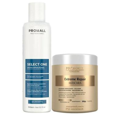 Imagem de Progressiva Select One 300ml + Máscara Extreme Repair 500g - Prohall