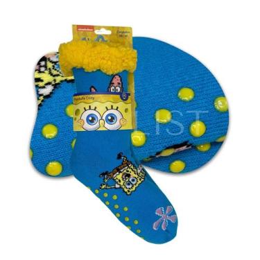 Imagem de Meia De Dormir Com Sola Antiderrapante Pantufa Quentinha Infantil E Ad