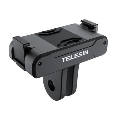 Imagem de Suporte Magnético Dupla Garra para Câmeras DJI Osmo Action 3, 4, 5 Pro e Compatíveis. Fixação Rápida e Segura. Acessório Essencial para Filmagens de Aventura.