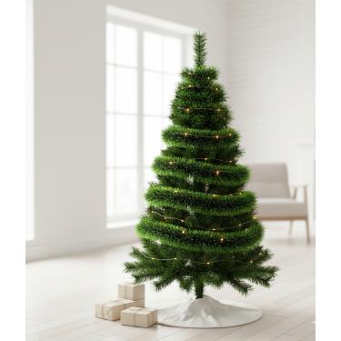 Imagem de Festão Verde 2mx15cm Grosso Flexível Decoração Natal