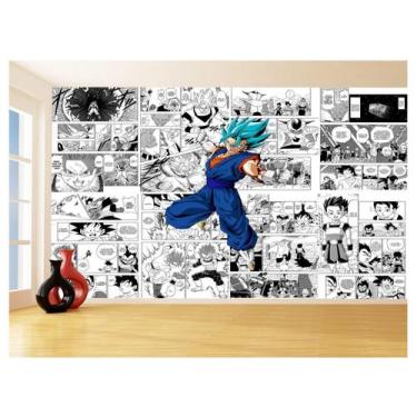 Imagem de Papel De Parede Dragon Ball Goku Vegetto Anime 3,5M Dbz729 - Você Deco