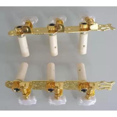 Imagem de Tarraxa Marquês P/ Violão Nylon 6 Pinos Creme TRX-10