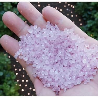 Imagem de 1000 peças de areia de resina luminosa, pedras brilhantes de 3 a 5 mm para planta suculenta, aquário, bonsai, decoração de jardim, mini paisagem, decoração de caminho (roxo)