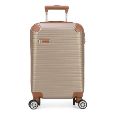 Imagem de Mala Para Viagem Cor Champanhe 360