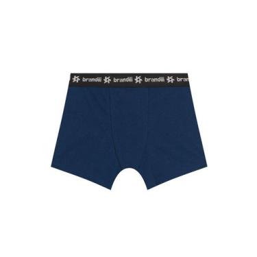 Imagem de Cueca boxer infantil menino em cotton Brandili, P, Azul