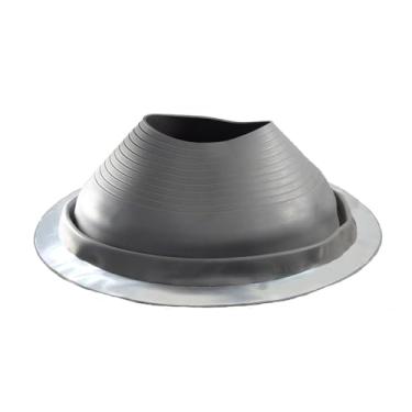 Imagem de Metal Depot Orange #9 Gray EPDM Pipe Flashing Boot 25.4 cm a 45.7 cm – Vedação de tubo de telhado flexível resistente às intempéries para aplicações de telhado de metal com base de alumínio durável