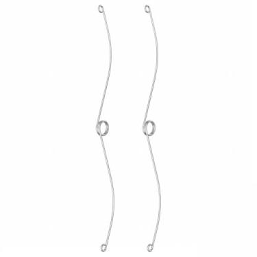 Imagem de WKZO 2 braçadeiras de mola de grade, grampos de mola de 21,3 cm para exaustor de banheiro latas de ventilador de teto, clipes de ventilador de ventilação de aço inoxidável para tampa de ventilação de