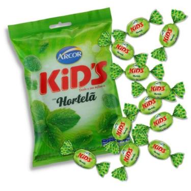 Imagem de Bala Kids Hortelã Pacote 400g Arcor Desde A Sua Infância