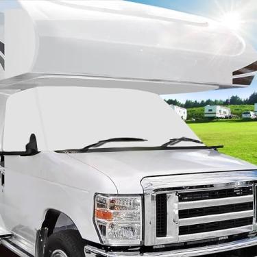 Imagem de Mofeez Capa de para-brisa RV Class C Ford 1997-2018 (Motorhome RV com recortes espelhados)