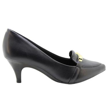 Imagem de Sapato Scarpin Beira Rio Napa Turim Grecia Bico Fino