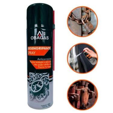 Imagem de Desengripante Spray 350ml - Elimine Ferrugem e Lubrifique Fácil - OBA,