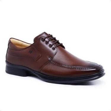 Imagem de Sapato Social Derby Masculino Rafarillo Confort Couro Marrom 9212_01M-Masculino