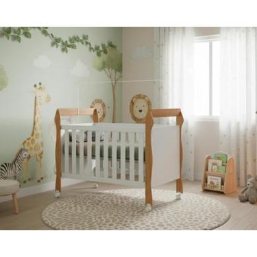 Imagem de Berço Americano Soninho 2 em 1 Vira Mini Cama Rodízios Moderno Compact