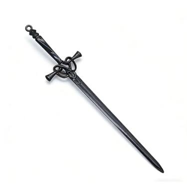 Imagem de Palitos de cabelo estilo chinês, presilhas de cabelo para coque, cabelo longo, clássico, antigo, em forma de espada, acessórios decorativos femininos