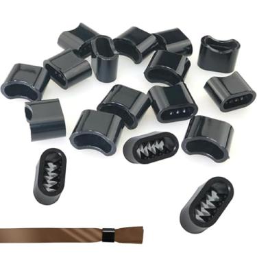 Imagem de Lacre de Segurança Plástico Descartável - Fecho para Pulseira de Tecido, Pacote com 500 Unidades, Preto, para Eventos e Controle de Acesso