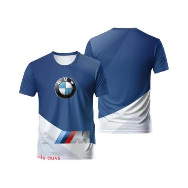 Imagem de Camiseta Esportiva De Manga Curta BMW Para Homens, Performance De Verã