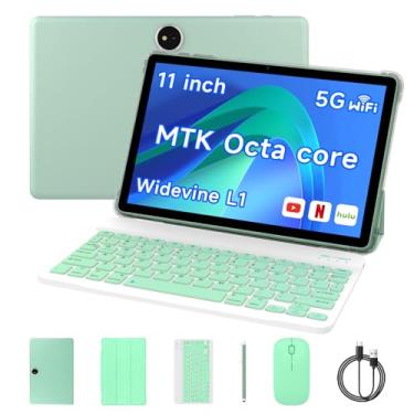 Imagem de Tablet 11 polegadas 18 GB (expansão de 6 GB + 12 GB) RAM, 64 GB ROM suporta expansão de 1 TB, processador Octa Core bateria de 7000 mAh, tela sensível ao toque embutida IPS 1280 x 800, câmera dupla HD