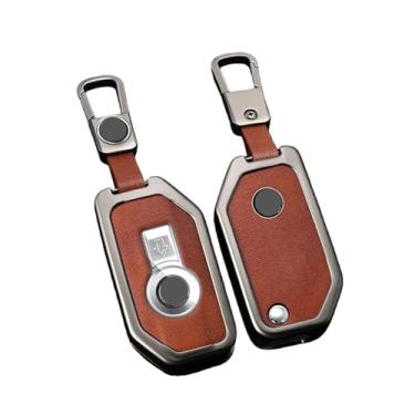 Imagem de Capa Protetora Para Chave De Motocicleta, Compatível Com Bmw R1250gs Adv Waterbird F850c400gt750gt, Controle Remoto, Acessório De Suporte Para Carro(E gun Brown-buckle,OPP bag)
