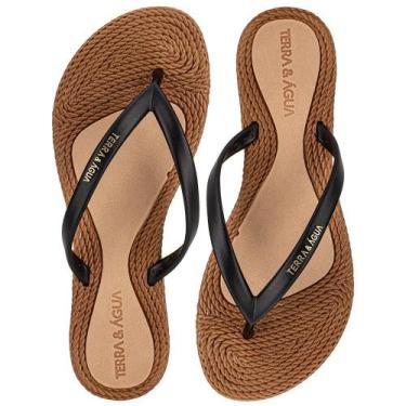 Imagem de Chinelo feminino terra & água 260902cx, Preto, 38