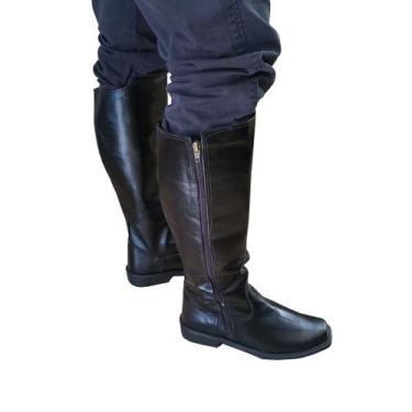 Imagem de Bota Florestal Hípica em Couro  Montaria / Hipismo / Proteção - WH CAL