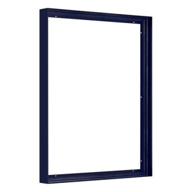 Imagem de FOLKOR Moldura flutuante de lona para pinturas a óleo de 50 x 61 cm, molduras flutuantes de metal DIY com 3,8 cm de profundidade para praia, litoral, arte abstrata, flores florais, decoração