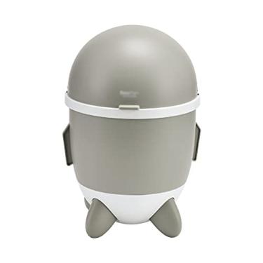 Imagem de Cesto de lixo organizador de lixo para casa, escritório, sala de estar, quarto, lixeiras (cor: cinza) (cinza)